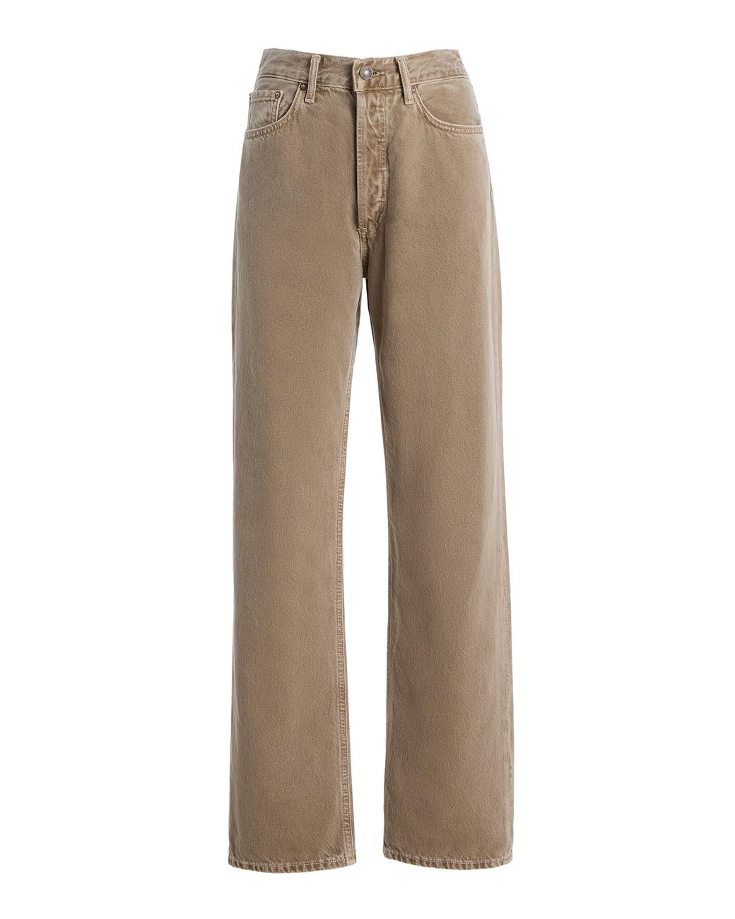 Agolde Natural Lana Rigid Mid-rise Straight-leg Jeans