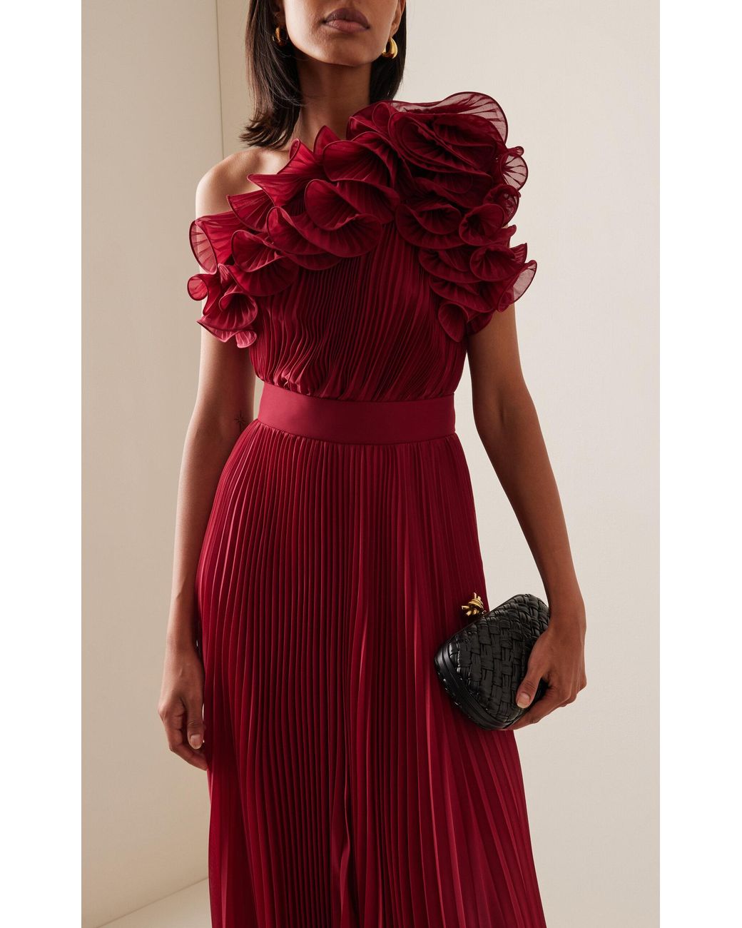 Ruffled georgette dress cheap