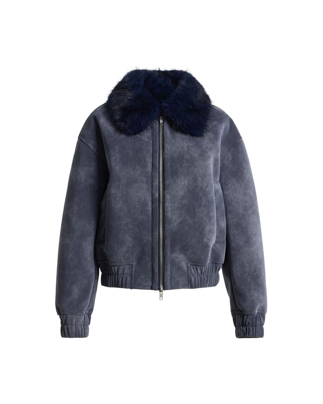 Stand Studio Blue Emberly Faux Shearling Jacket
