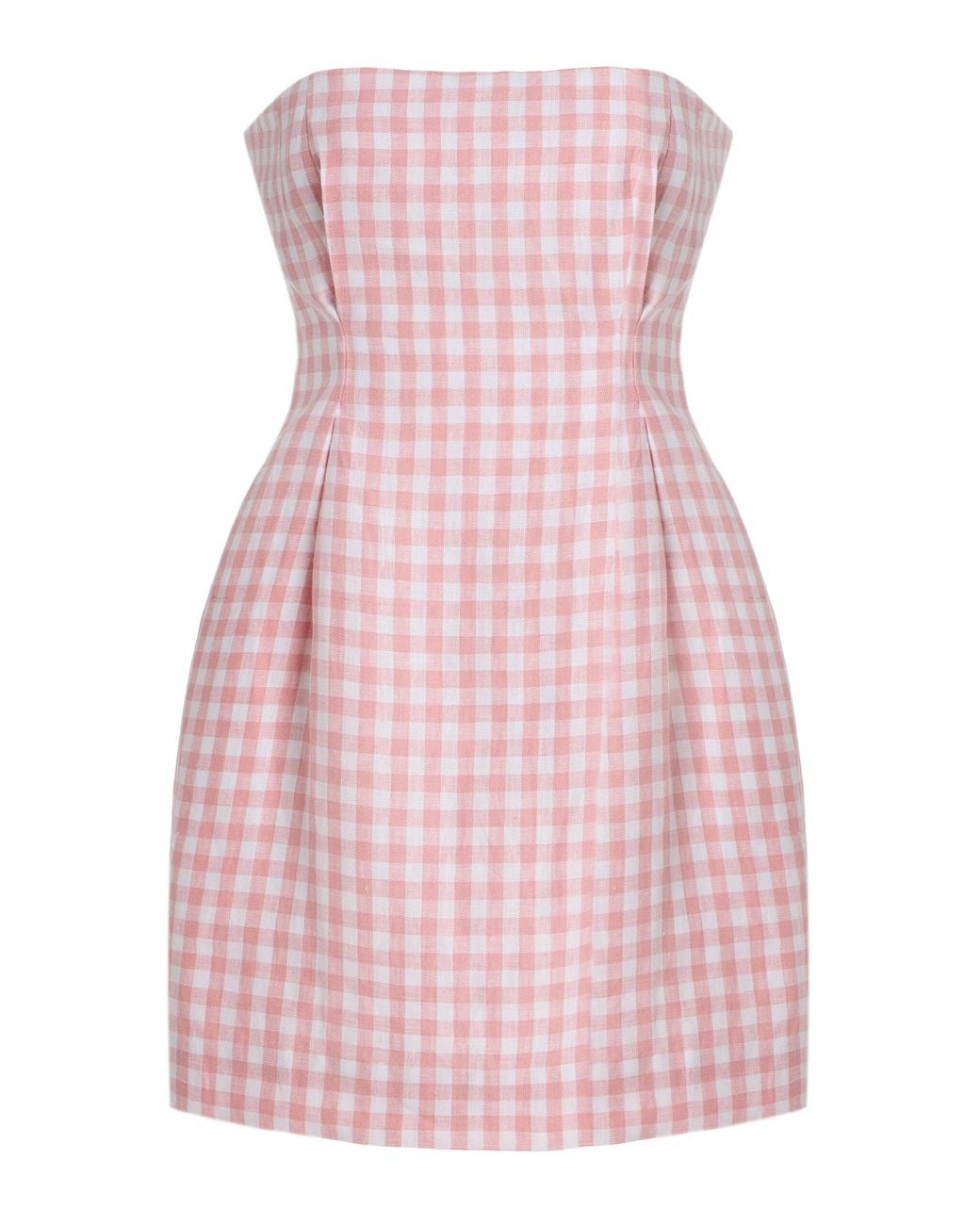 Posse Pink Exclusive Riviera Rosaalie Strapless Cotton Mini Dress