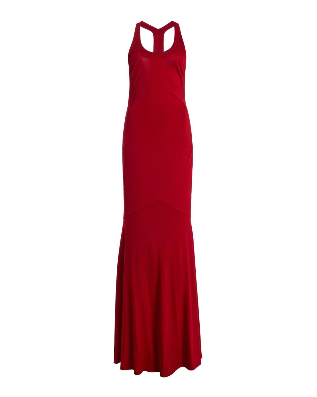 Staud Red Zena Jersey Maxi Dress