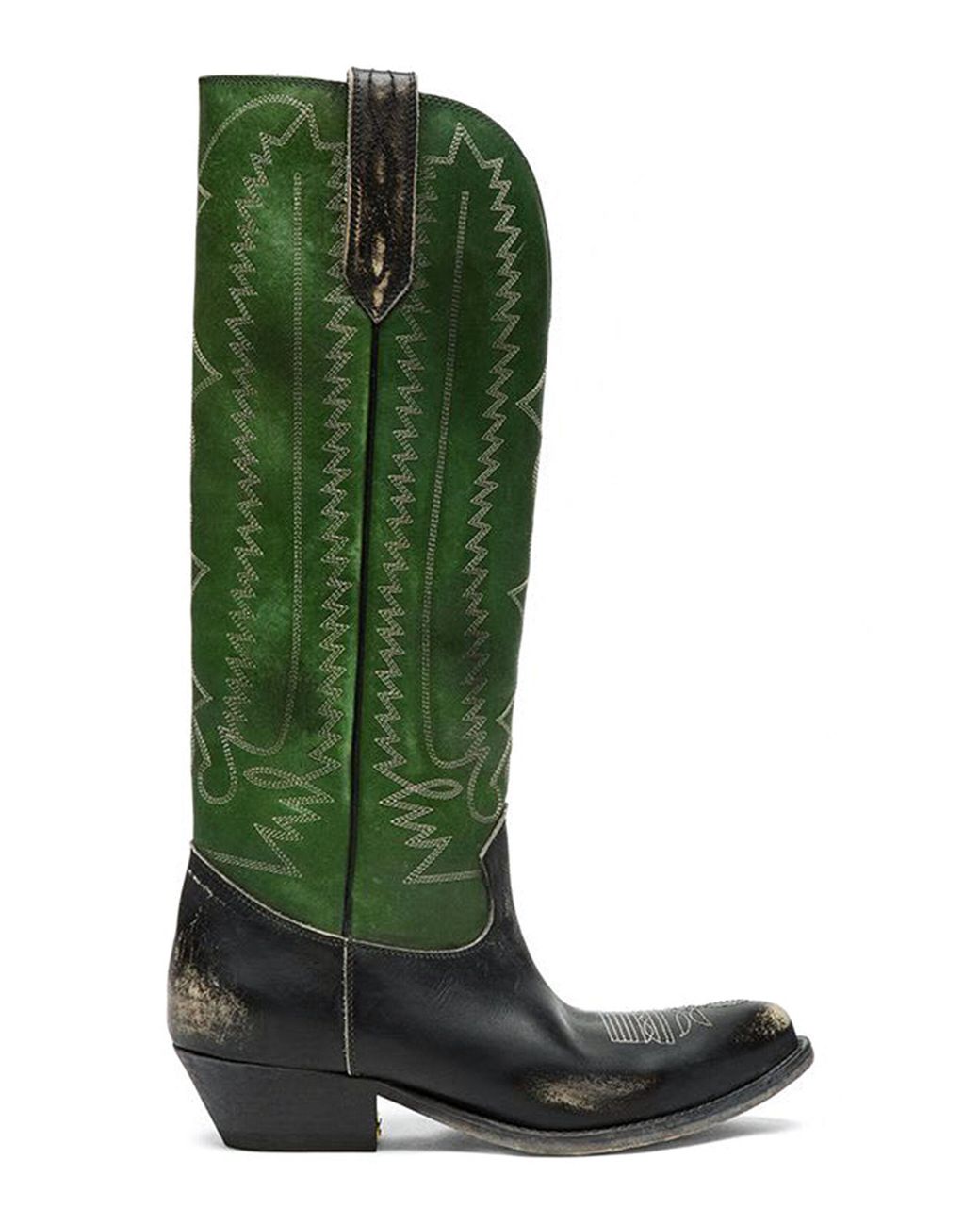 Golden Goose Deluxe Brand Green Wish Star 45Mm Leather Boots