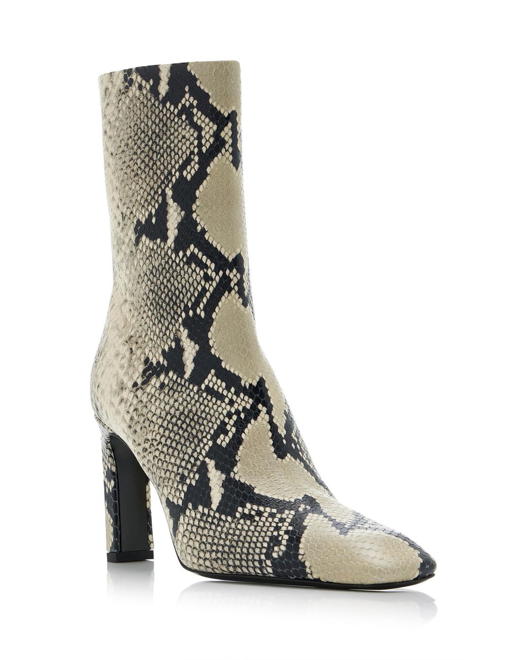 Totême Multicolor Bar Python-Embossed Leather Boots