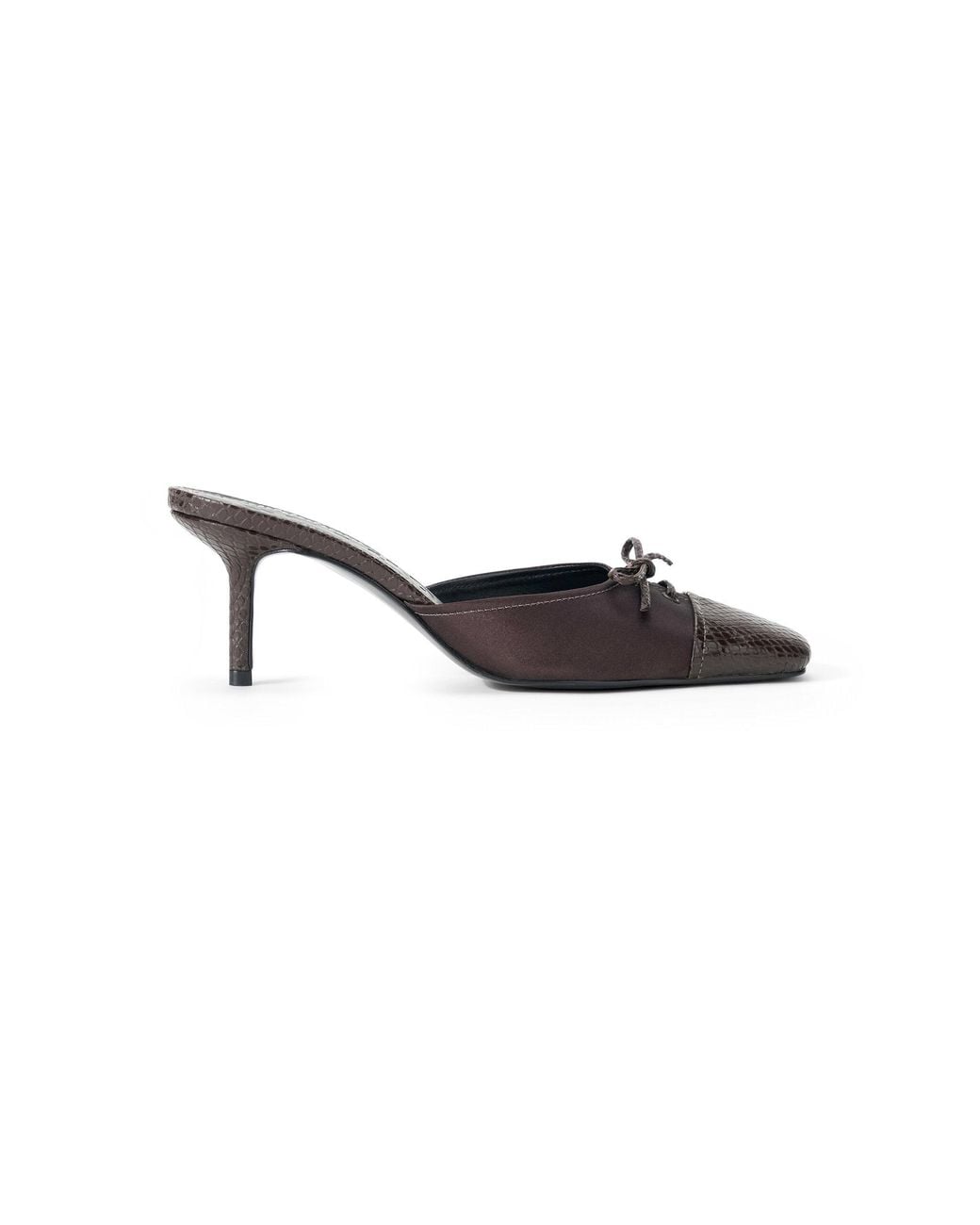 Staud Black Faye Leather Mules
