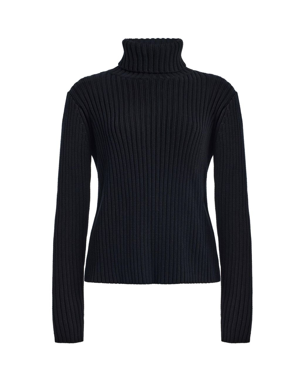 Still Here Blue Miller Turtleneck Cotton Top