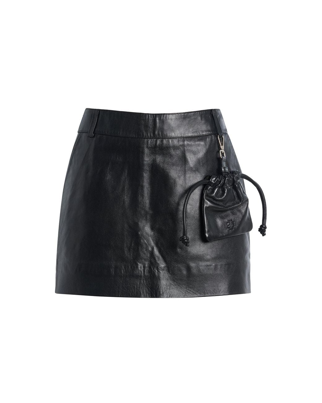 THE GARMENT Black Soho Leather Mini Skirt