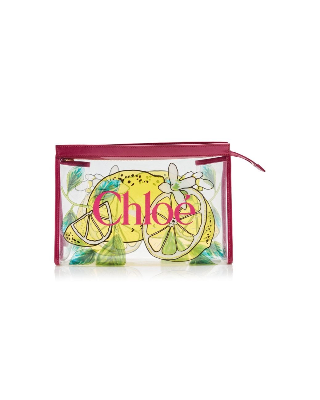 Chloé White Soleil Pvc Pouch