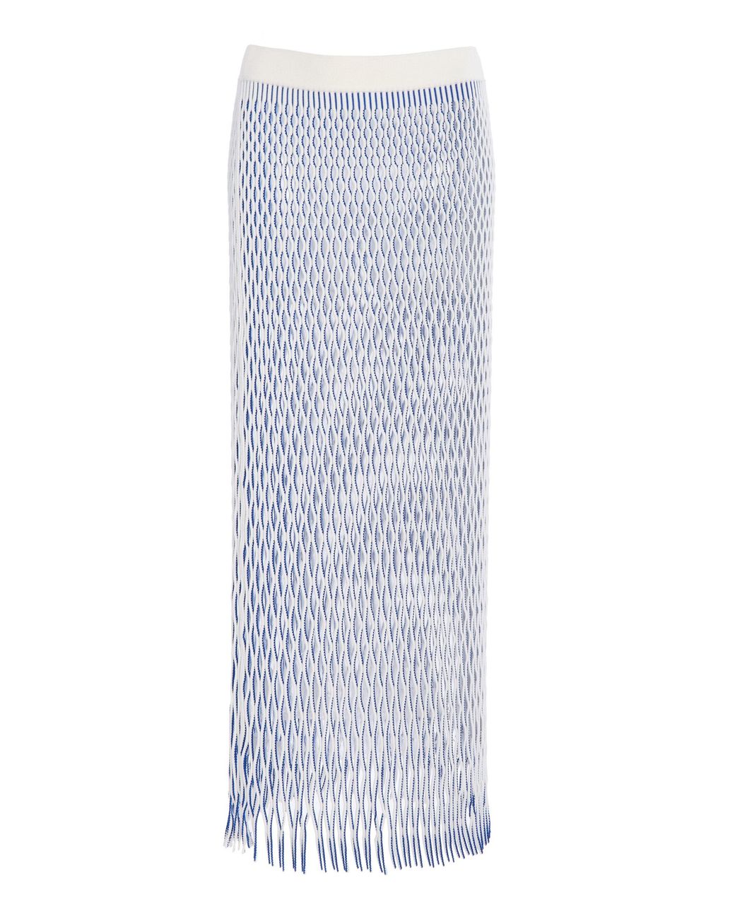 Jonathan Simkhai White Aldridge Knit Midi Skirt