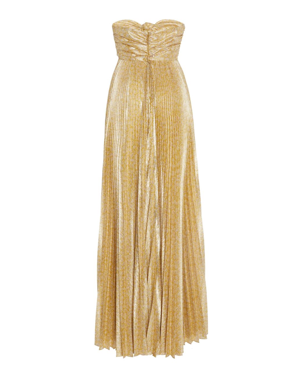 green emerald velvet dress Gold Plisse Maxi Dress – CHIO DI STEFANIA D ONLINE