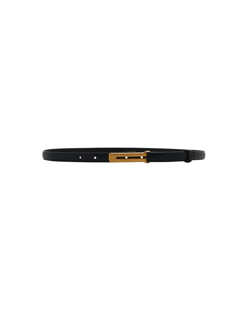 The Row White Kuk Leather Belt