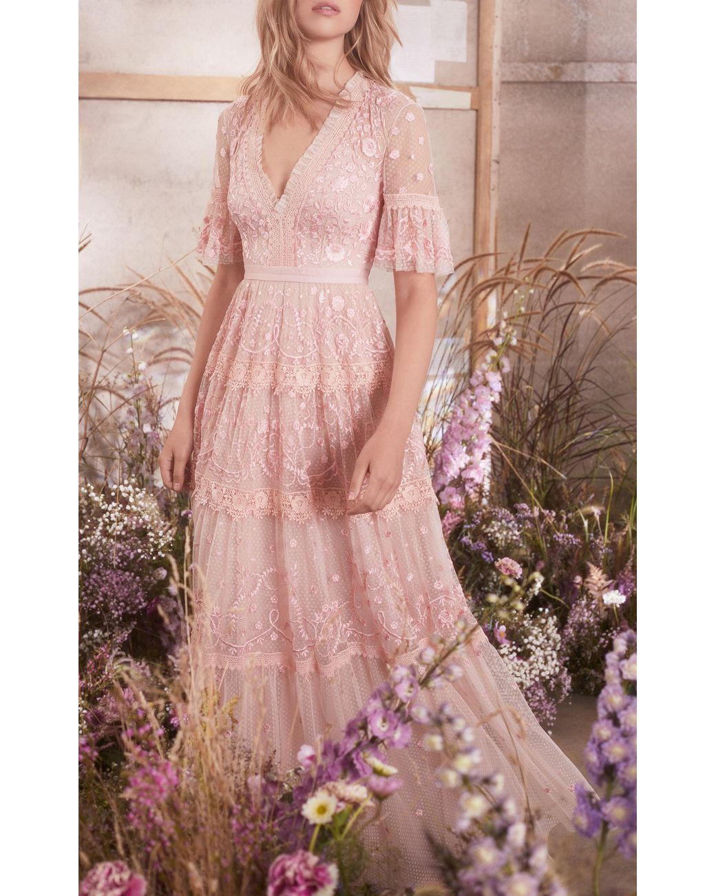 chinese dress ladies Off-Shoulder Ankle Gown main image 0