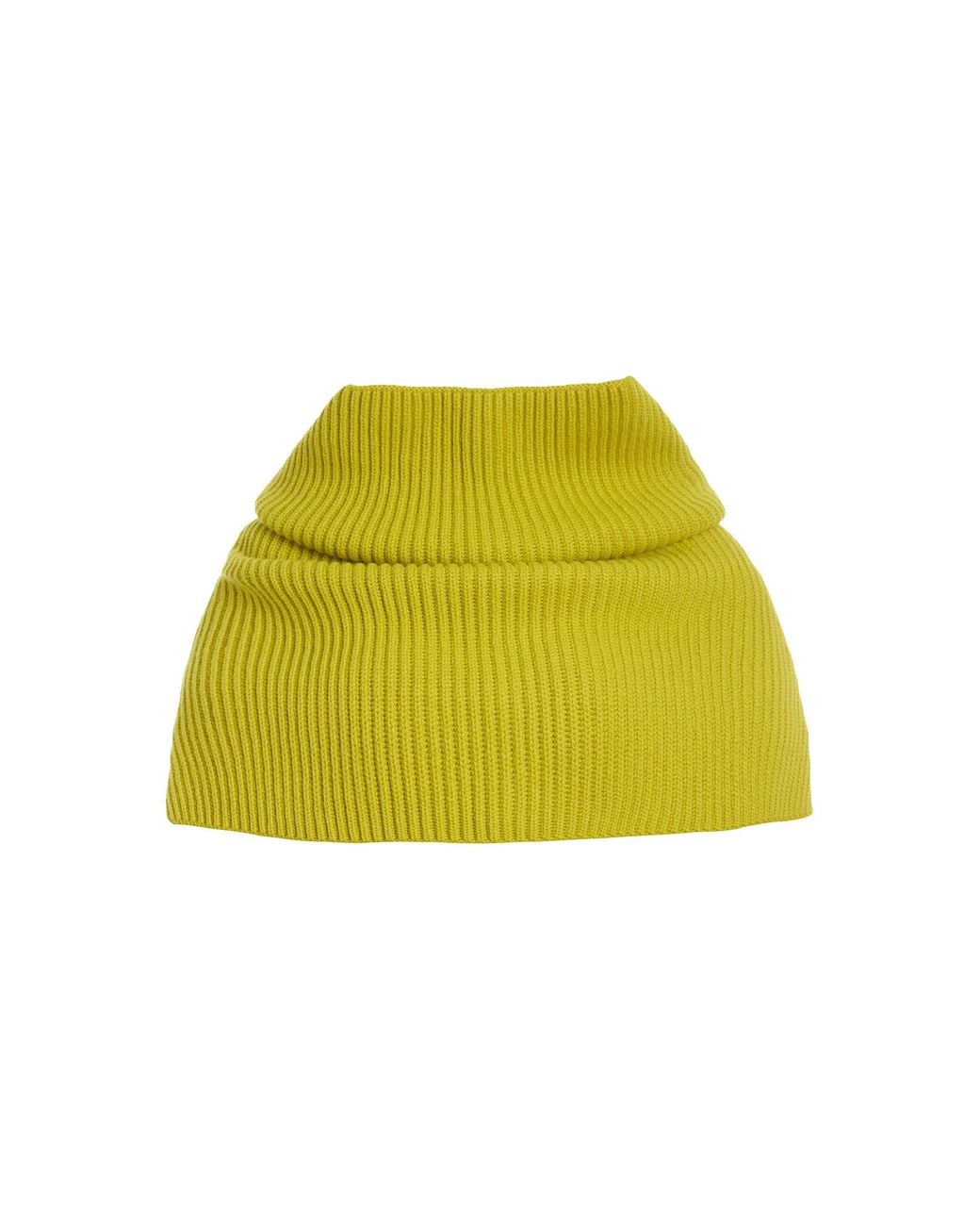 RÙADH Yellow The Lossie Ribbed Cashmere Scarf