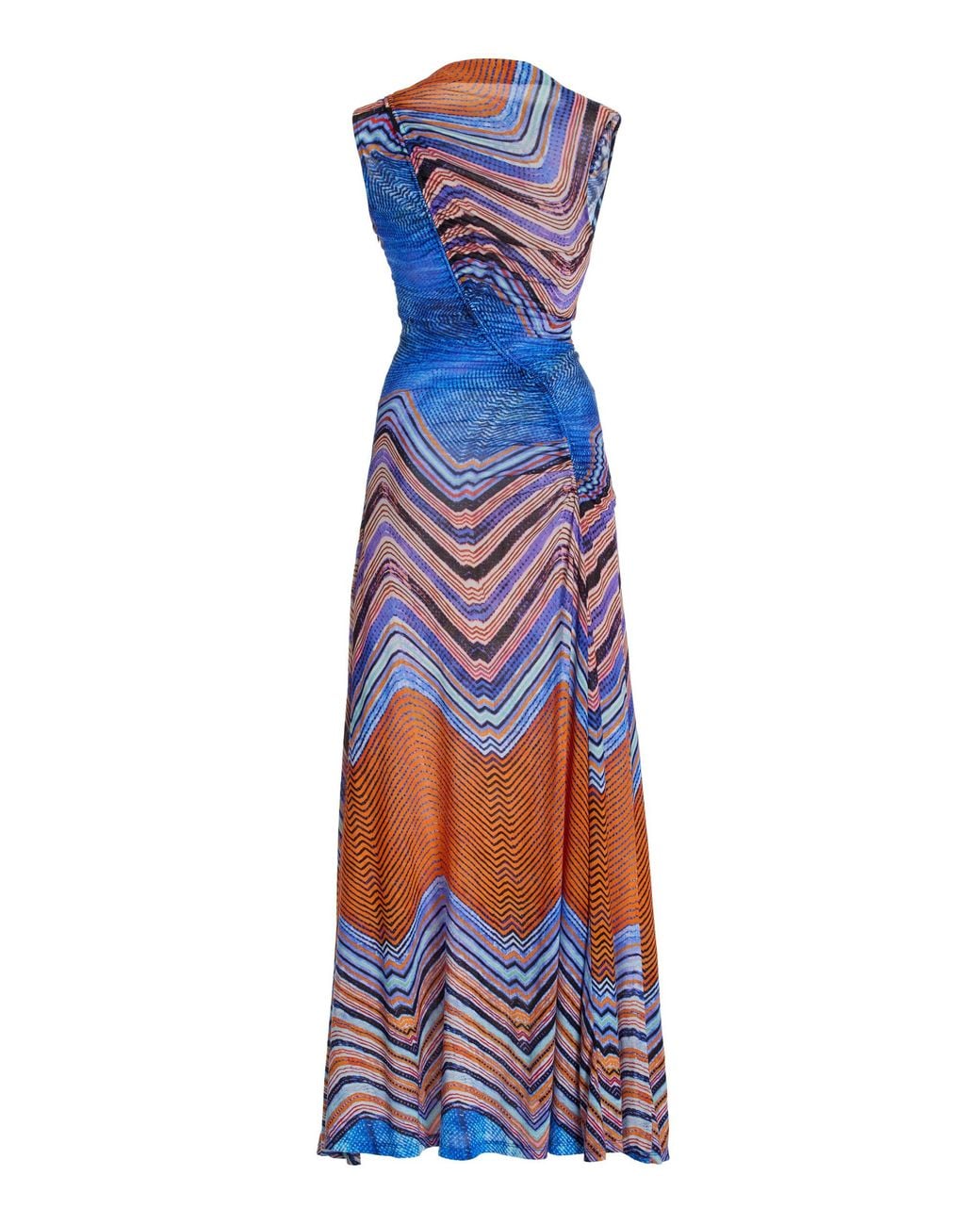 Ulla Johnson Natalia Ruched Maxi Dress in Blue