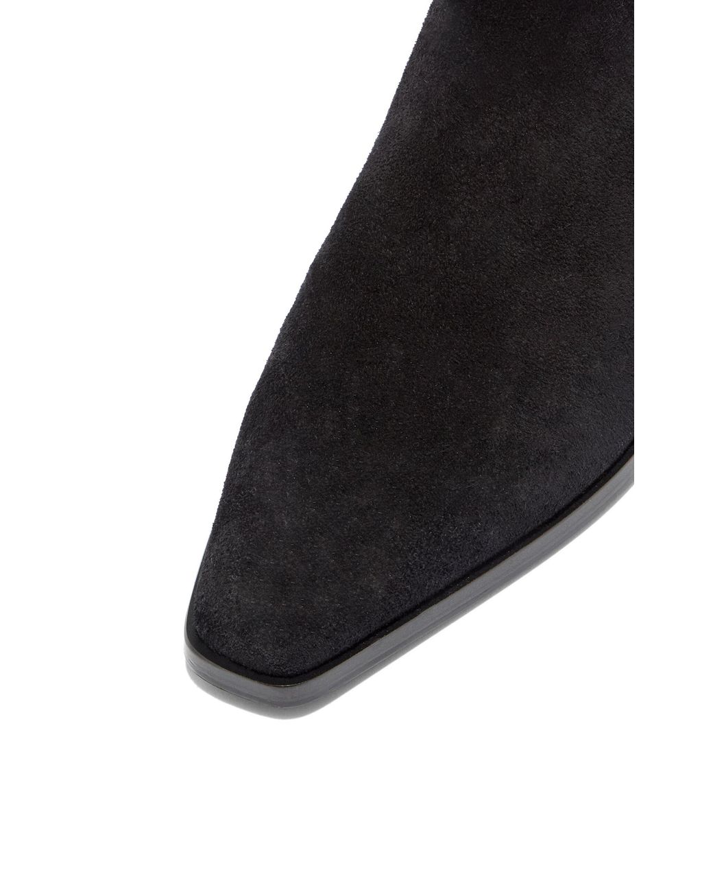 Aeyde Black Medea Suede Knee Boots