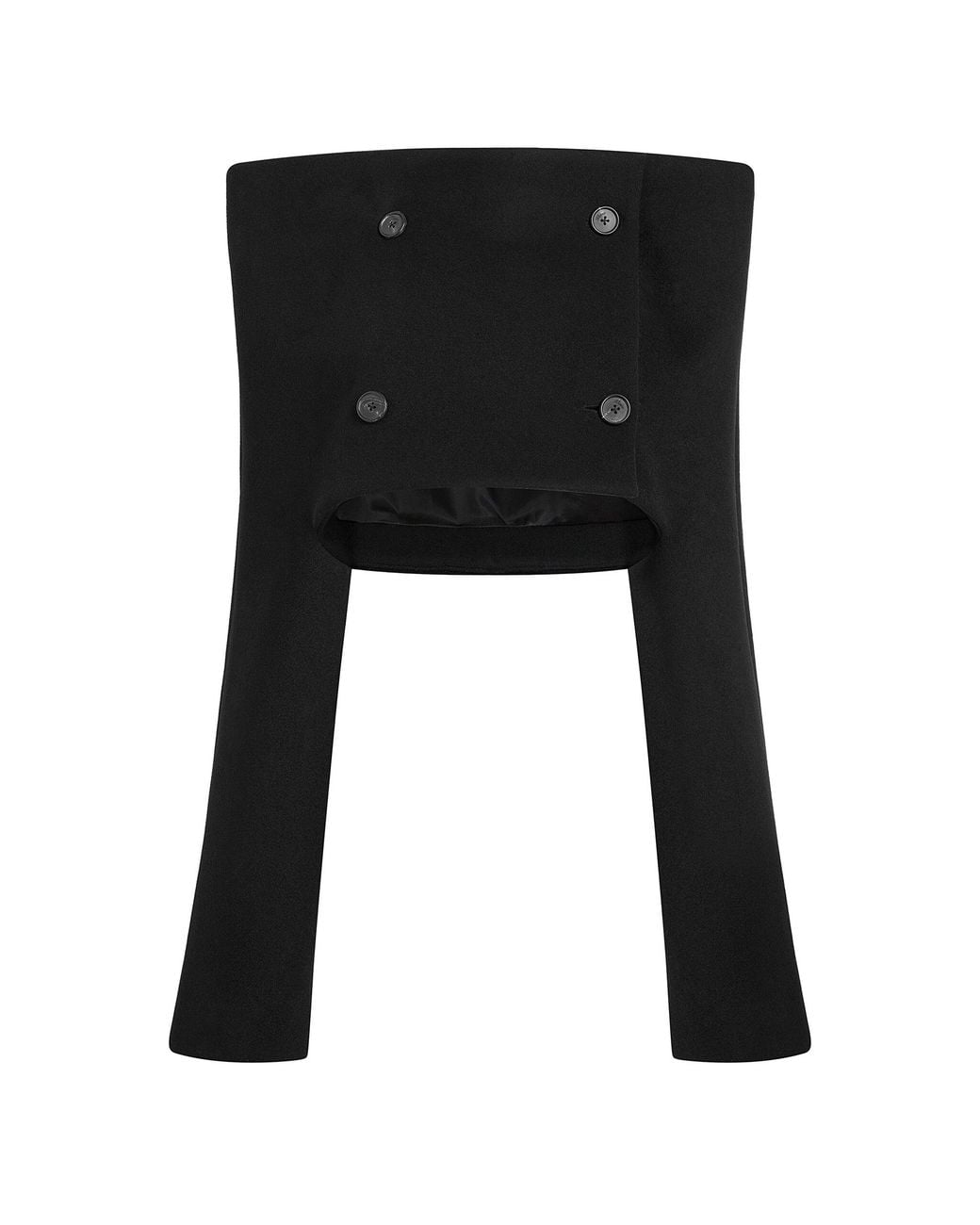 Khaite Black Meko Cropped Wool Jacket