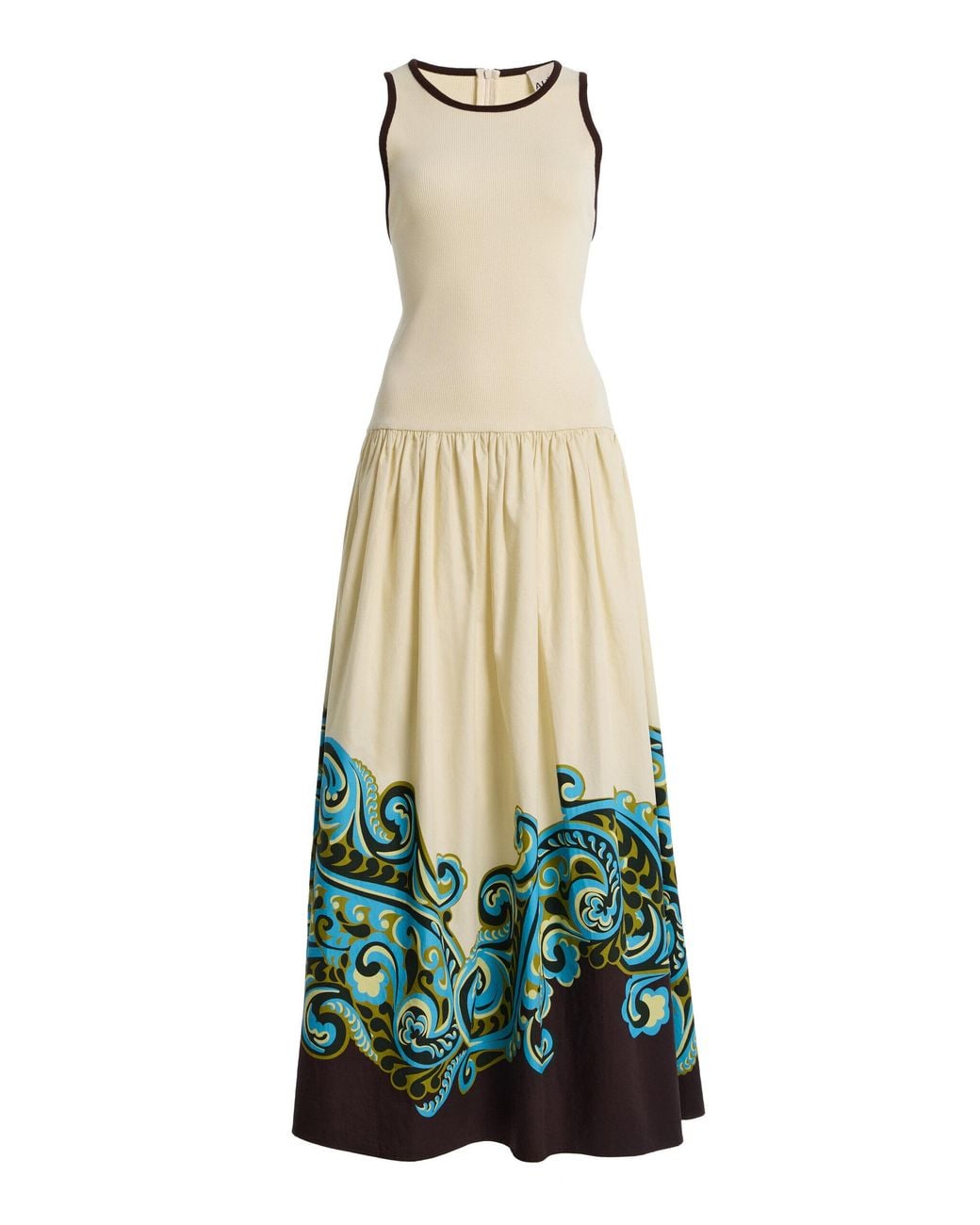 ALÉMAIS White Natalia Cotton Midi Tank Dress