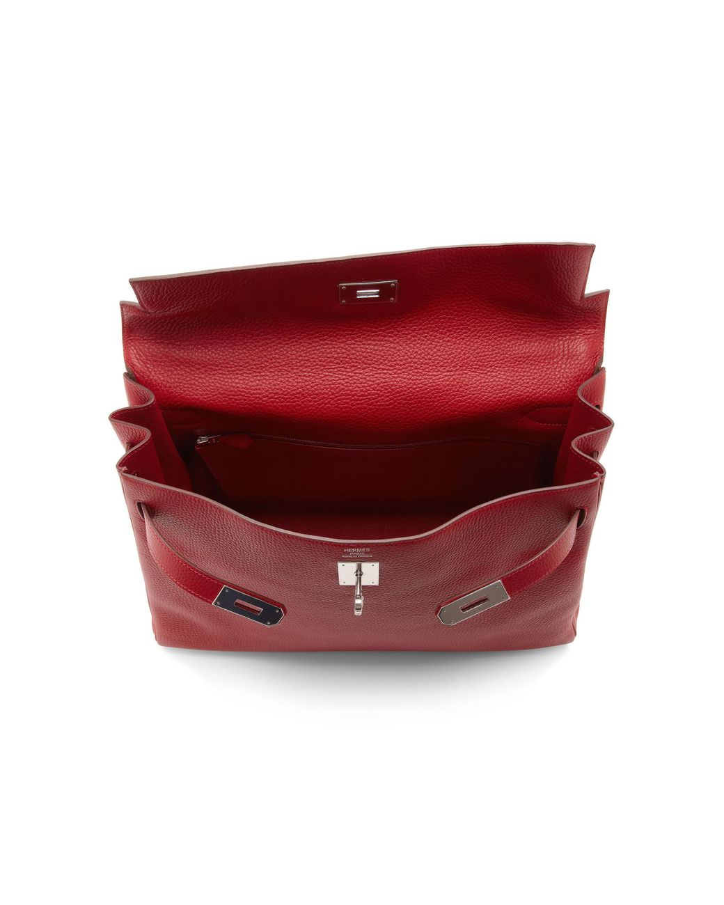 Hermès Vintage Hermes 40cm Retourne Kelly Bag in Red