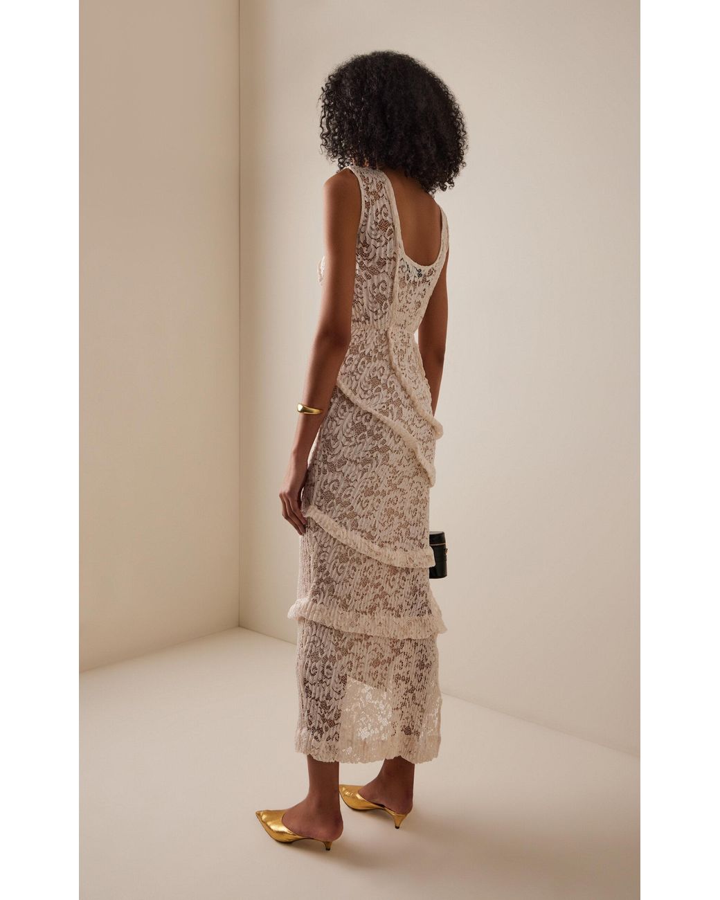 Georgia Hardinge Exclusive The Spiral Lace Maxi Dress in White | Lyst  Australia