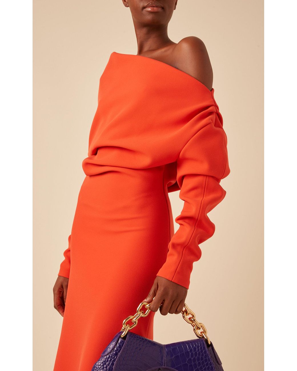 awake mode asymmetric dress A.W.A.K.E. MODE Off Shoulder Asymmetric Dress