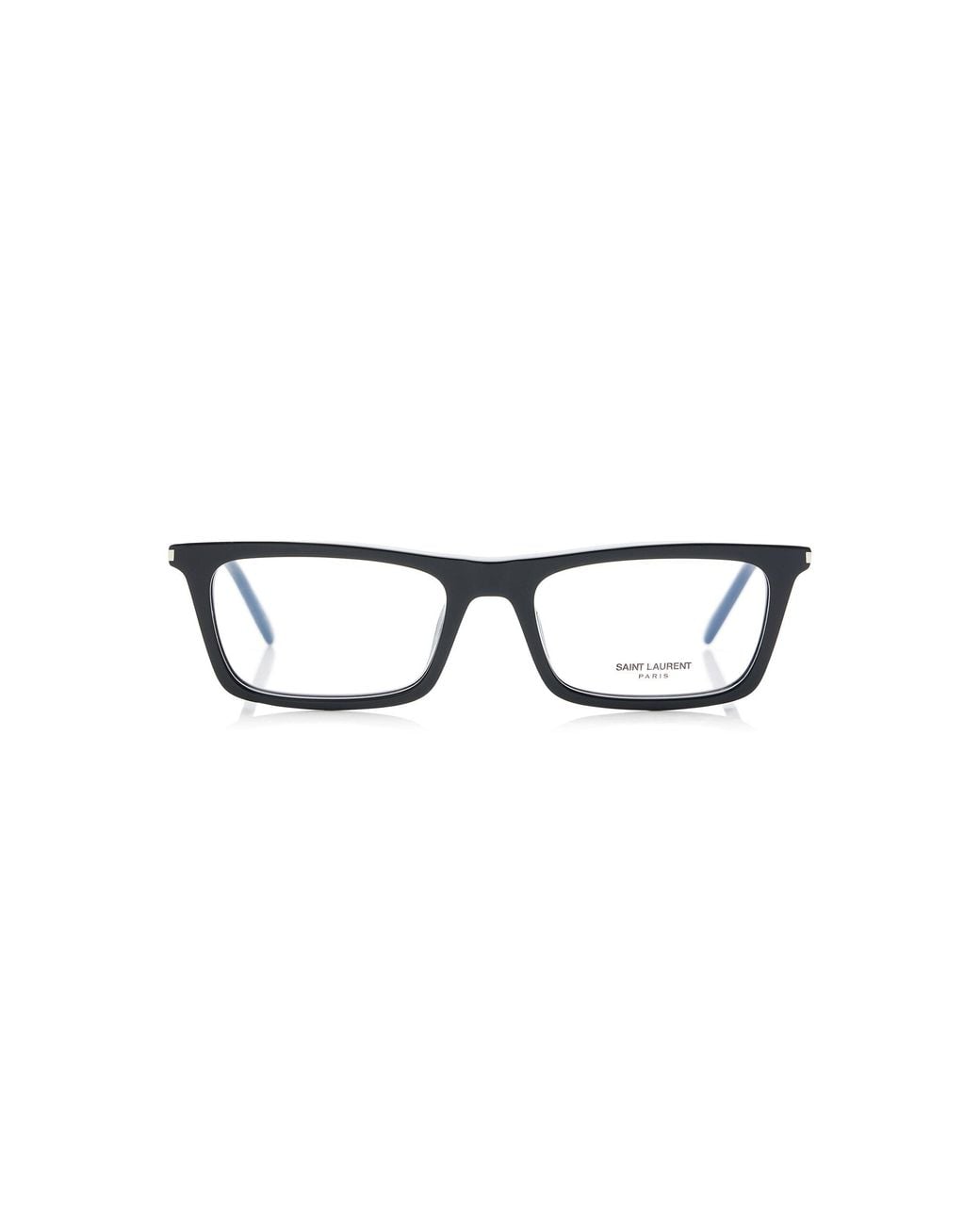 Saint Laurent Black Betty Thin Square-Frame Acetate Glasses