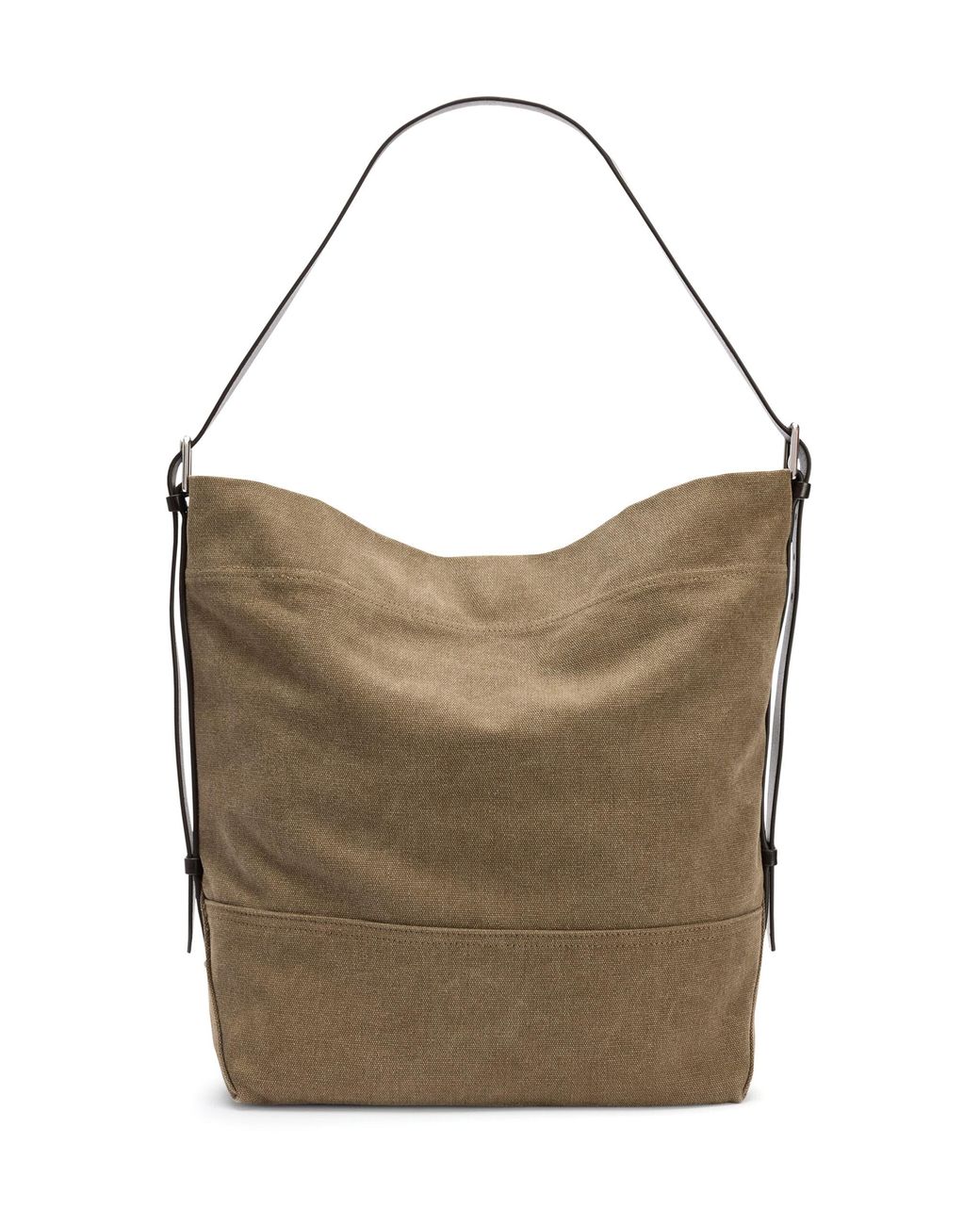 Lemaire Brown Belted Cotton Tote Bag