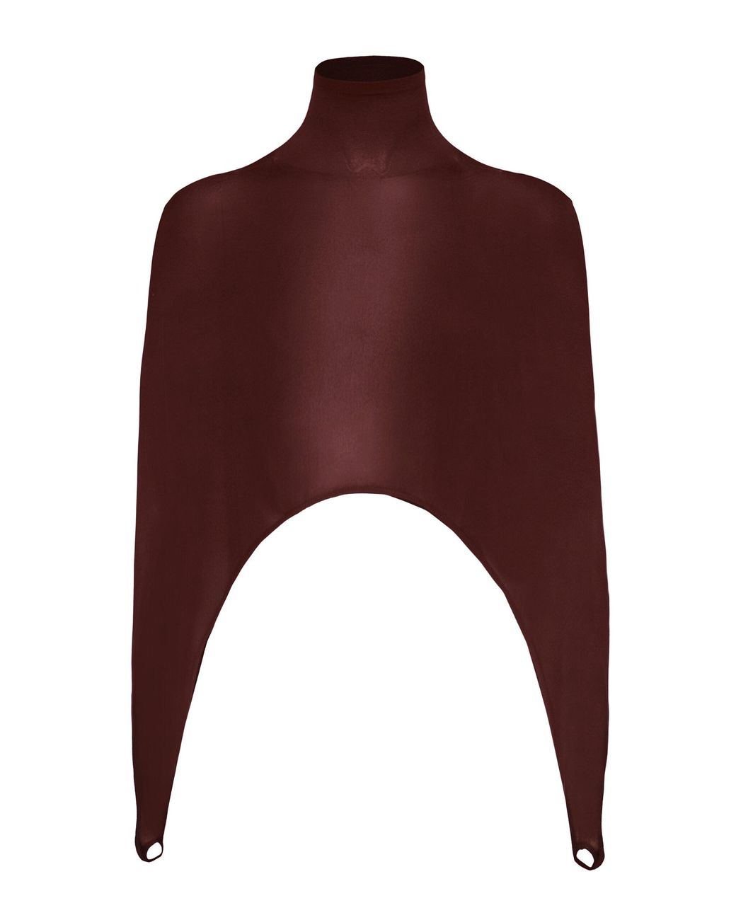 Alaïa Brown Second-Skin Silk-Blend Tension Top