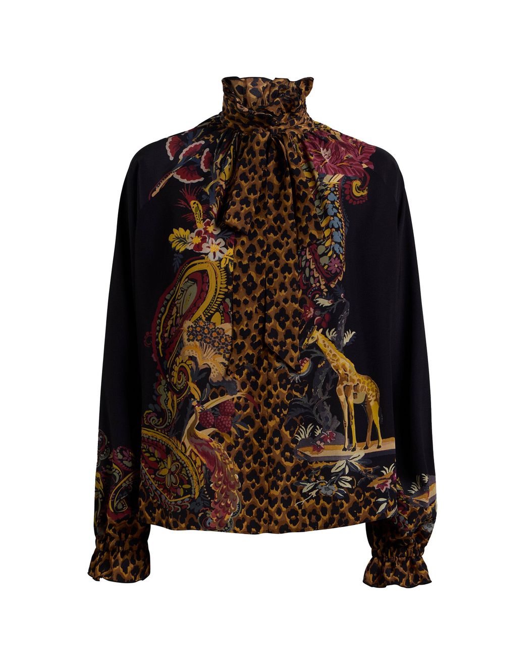 Etro Brown Printed Blouse