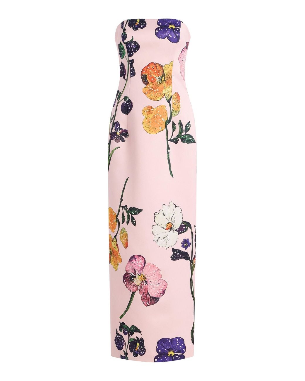 LEO LIN Pink Exclusive Rayna Floral Crepe Maxi Dress