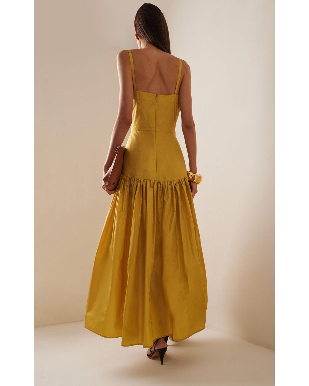 green emerald velvet dress Martin Grant Drop-Waist Belted Dress  DRESS Bridport