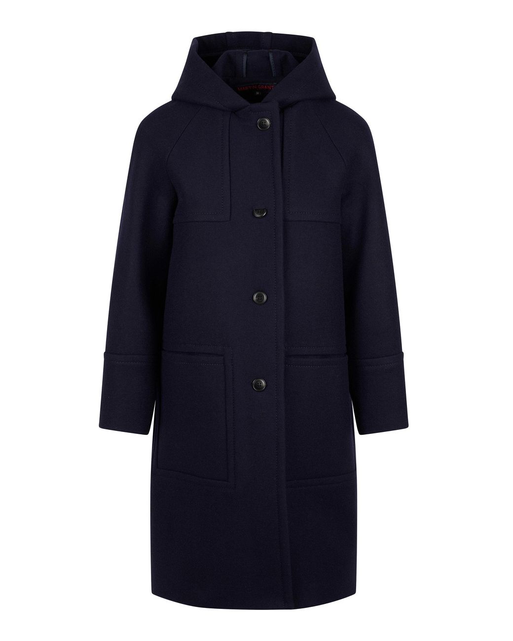 Martin Grant Blue Wool Duffle Coat