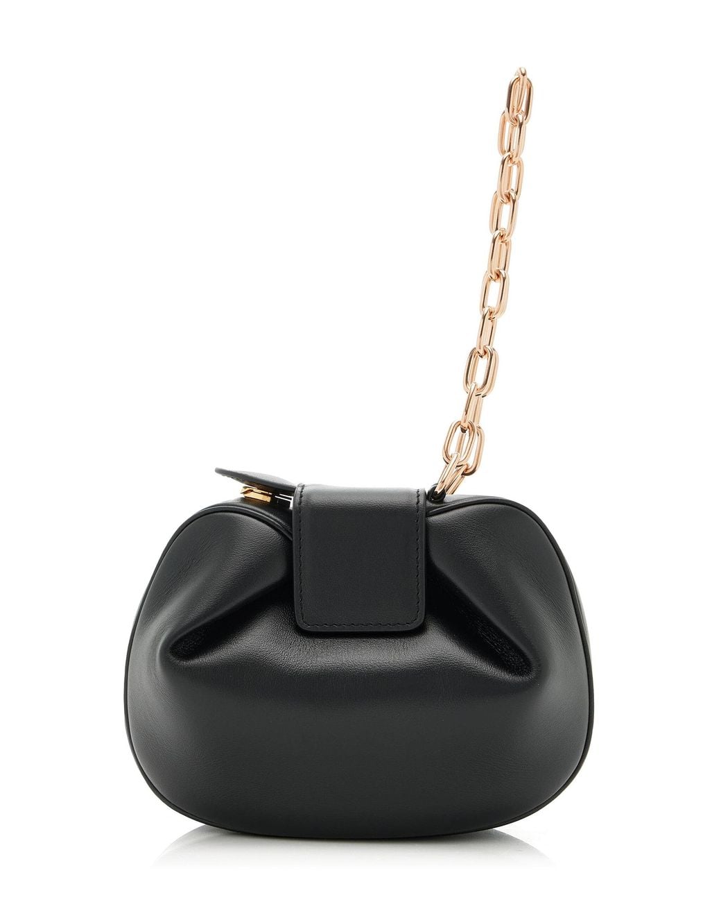 Gabriela Hearst Black Demi Soft Leather Clutch