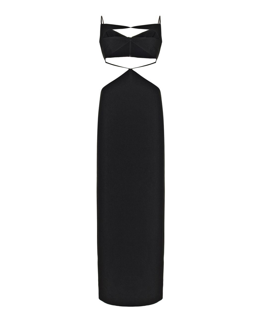 Monot Spliced-bodice Cutout Maxi Dress in Black | Lyst