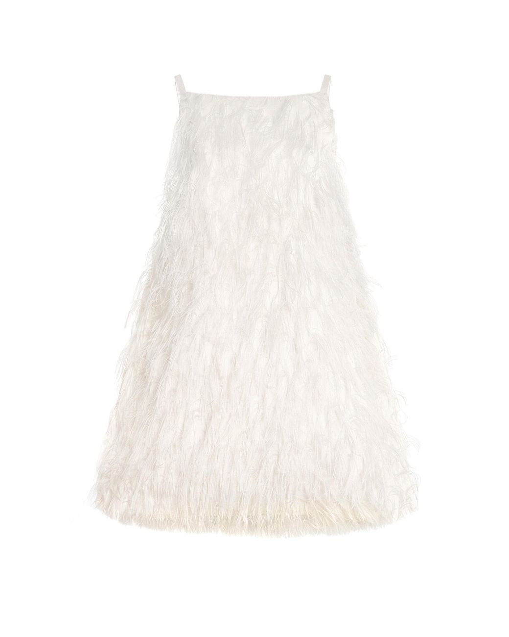 Jonathan Simkhai White Kalla Fringe Jacquard Mini Dress
