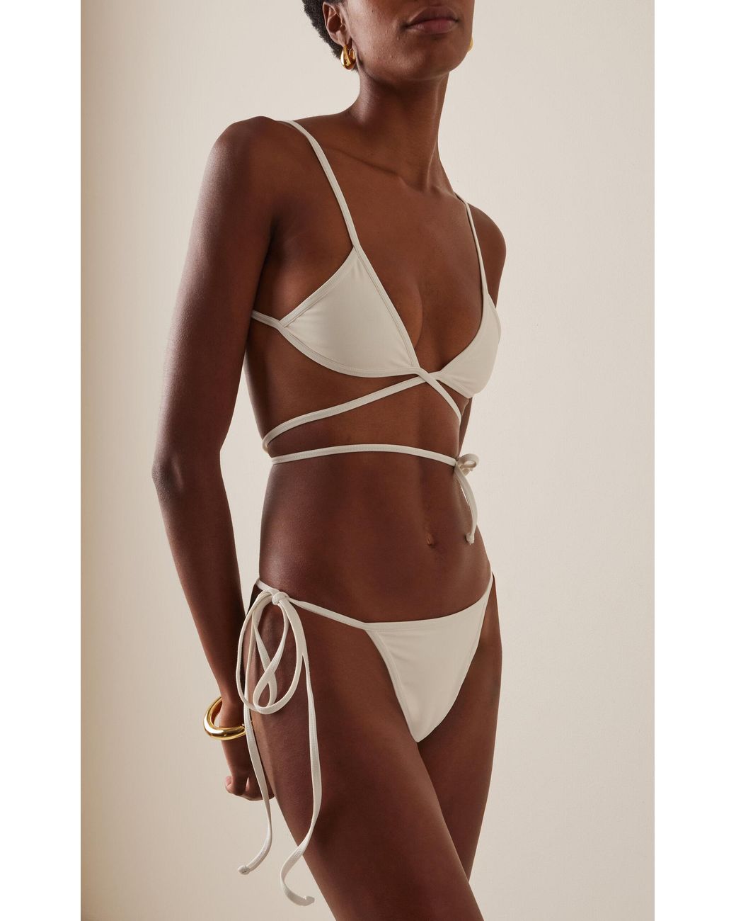 Mare Perpetua White The Shade Bikini Top