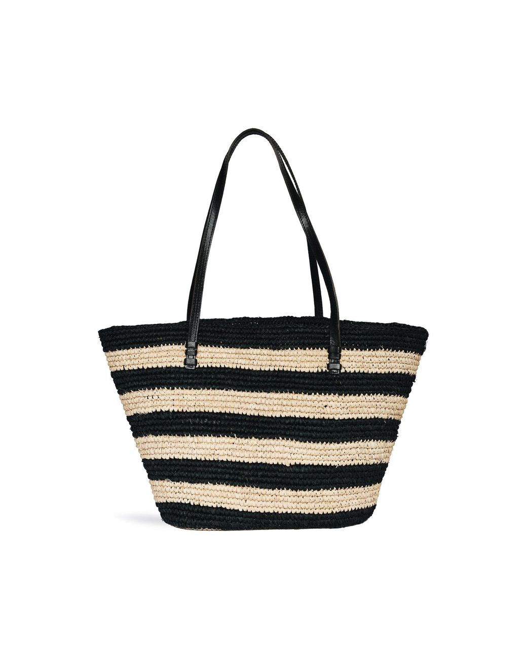 Bembien Bieno Raffia Tote in Black | Lyst
