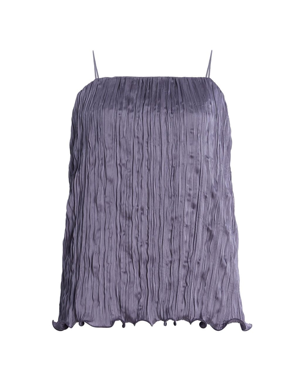 Posse Purple Esme Plisse Cami Top