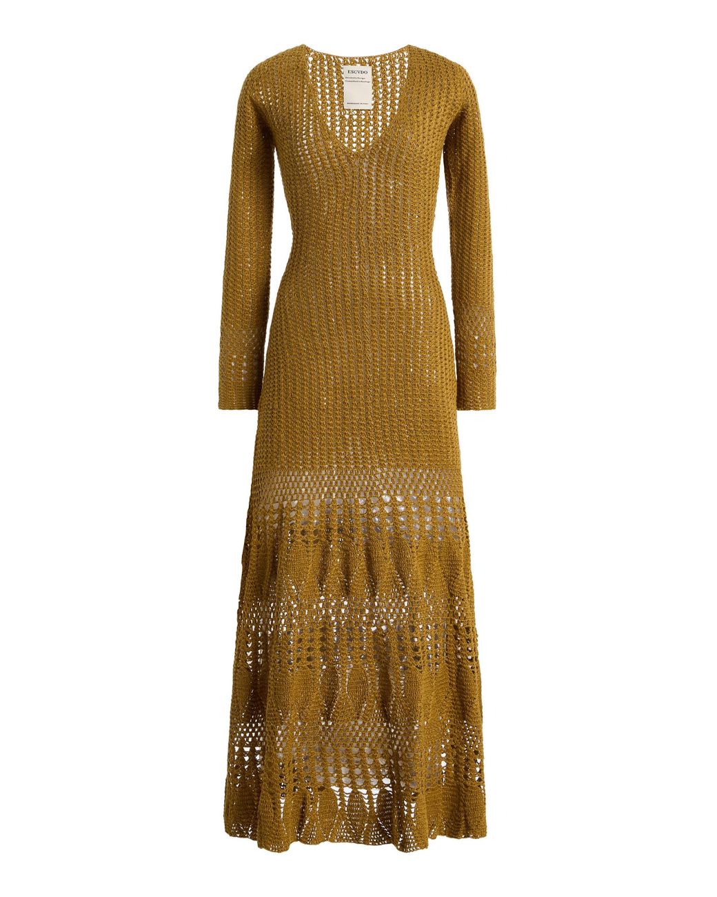 Escvdo Natural Exclusive Reflejo Cotton Midi Dress