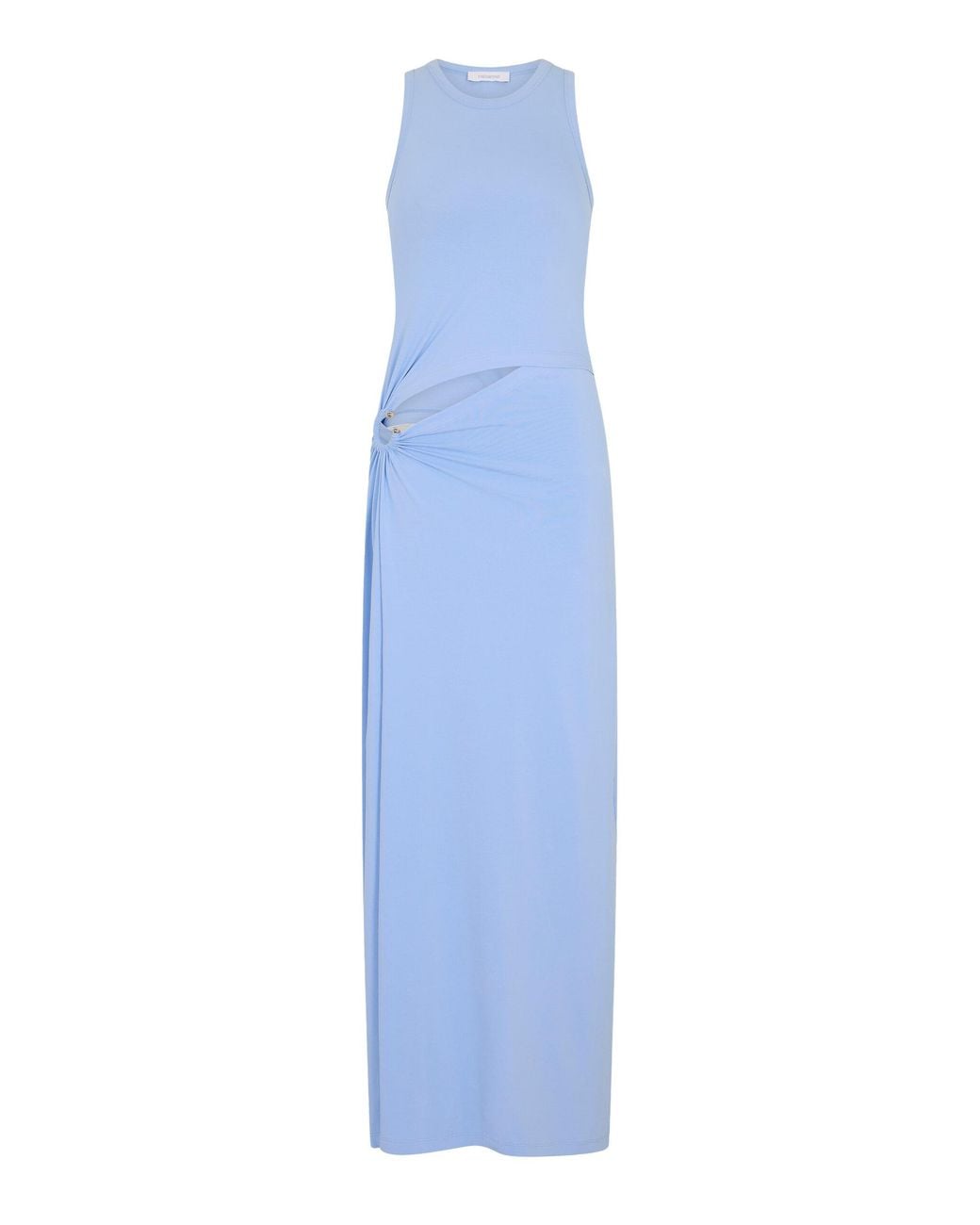 Rabanne Blue Cutout Cotton-Jersey Midi Dress