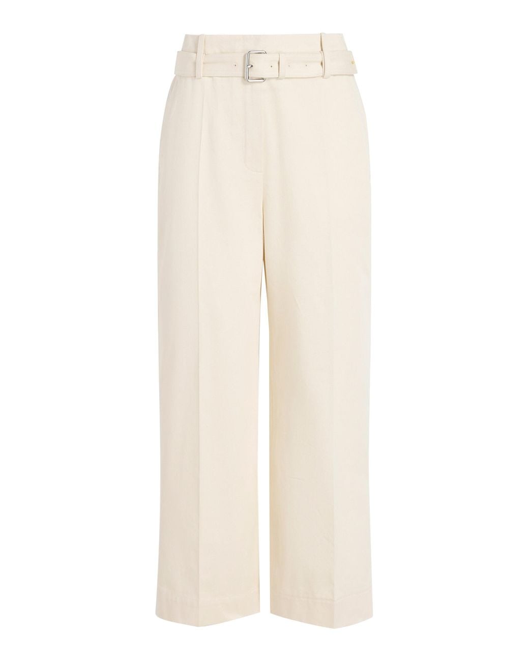 Proenza Schouler White Nila Belted Cotton-Drill Pants