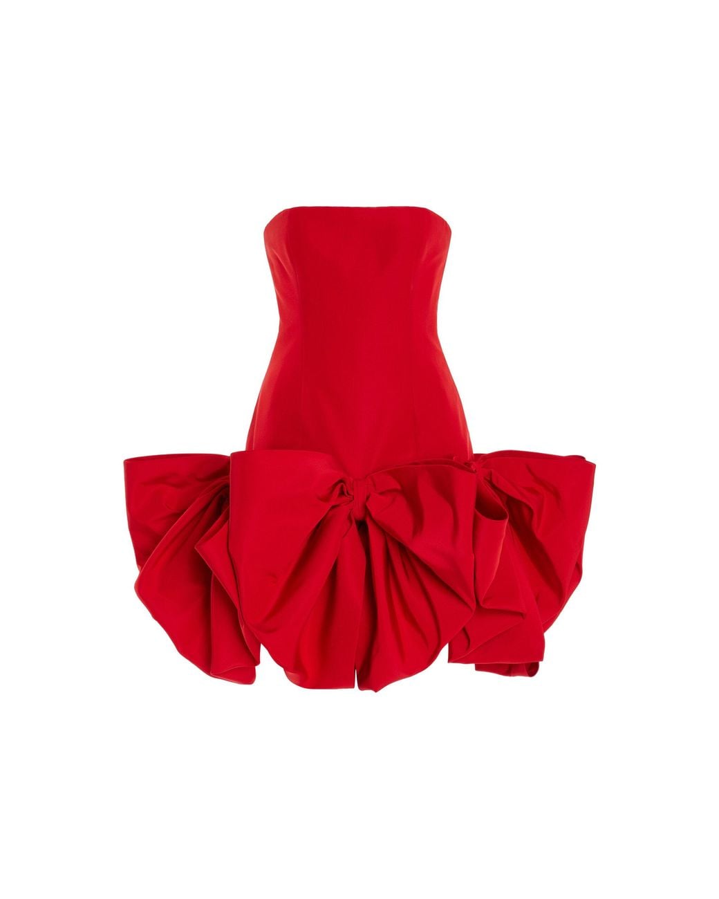 carolina herrera red bow dress $5,990 Carolina Herrera Heartburst Tulle Red Bow Long Maxi Dress Evening Gown 4