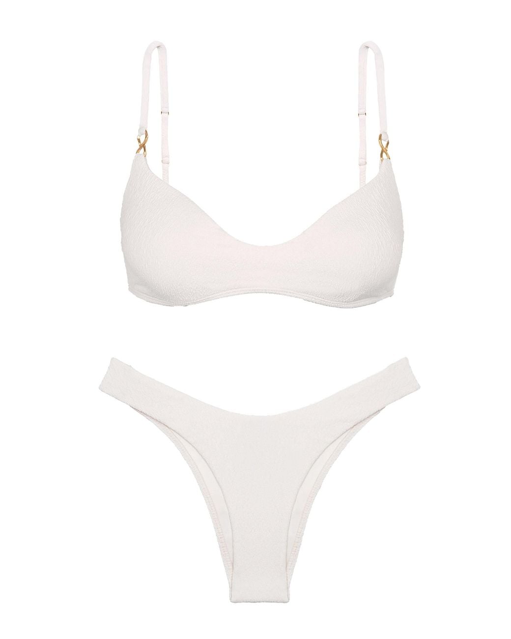 ViX White Giulia Brazilian Bikini Bottom