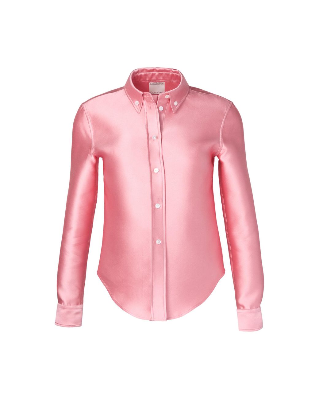 Calvin Klein Pink Sophie Shrunken Satin Shirt