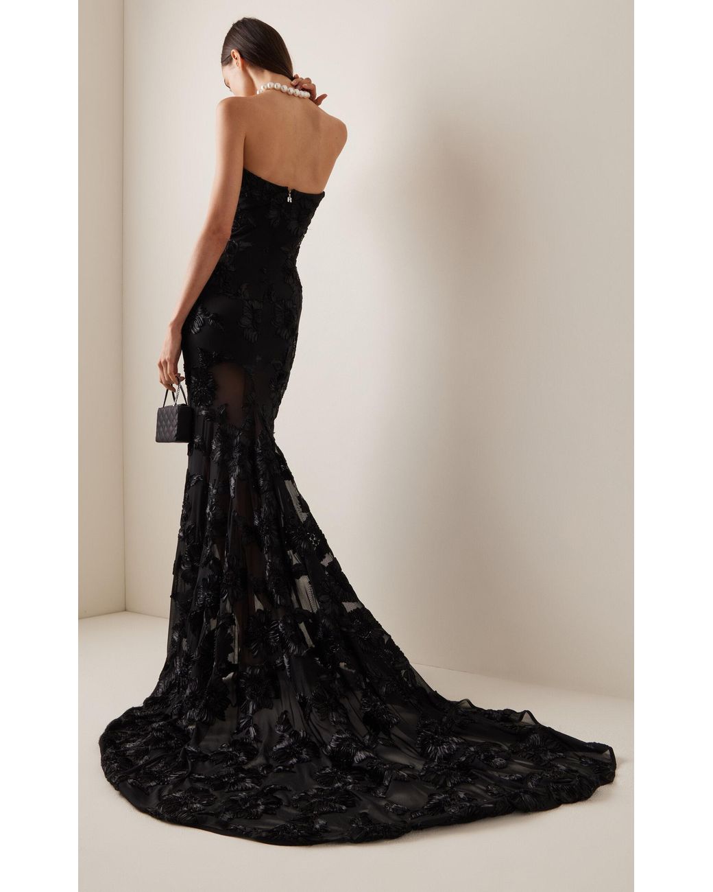 ワンピース ROTATE BIRGER CHRISTENSEN 'Beaded Maxi Tube' dress Beaded Maxi Tube Dress Bordeaux - ROTATE Birger Christensen