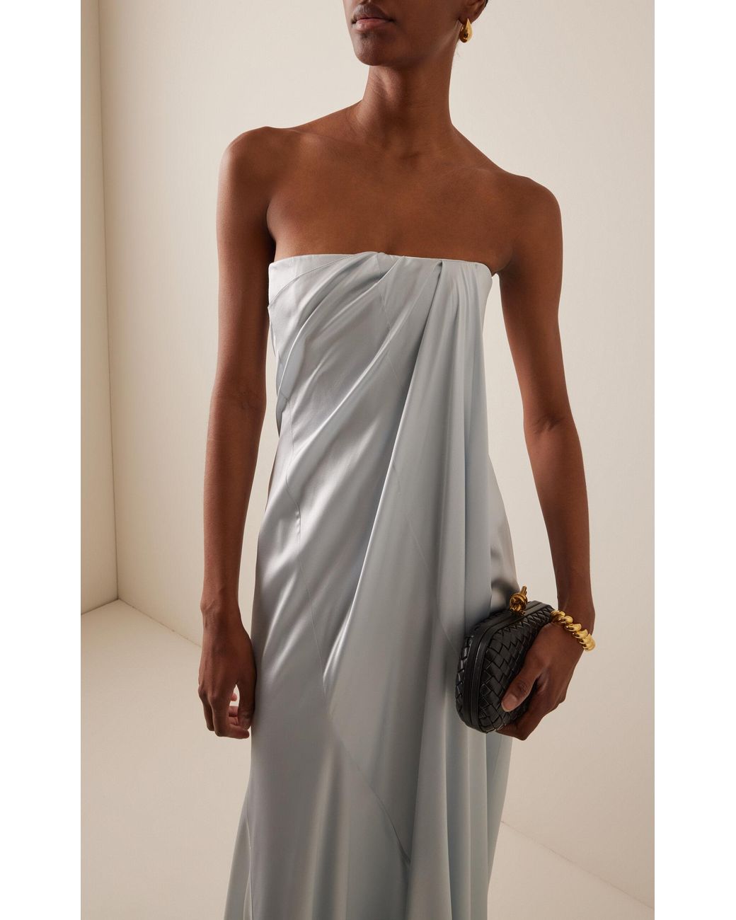 chinese dress ladies Women's Silk Dress | Tie-Dye Wrap Slip Maxi Dress | Anna Kosturova main image 0
