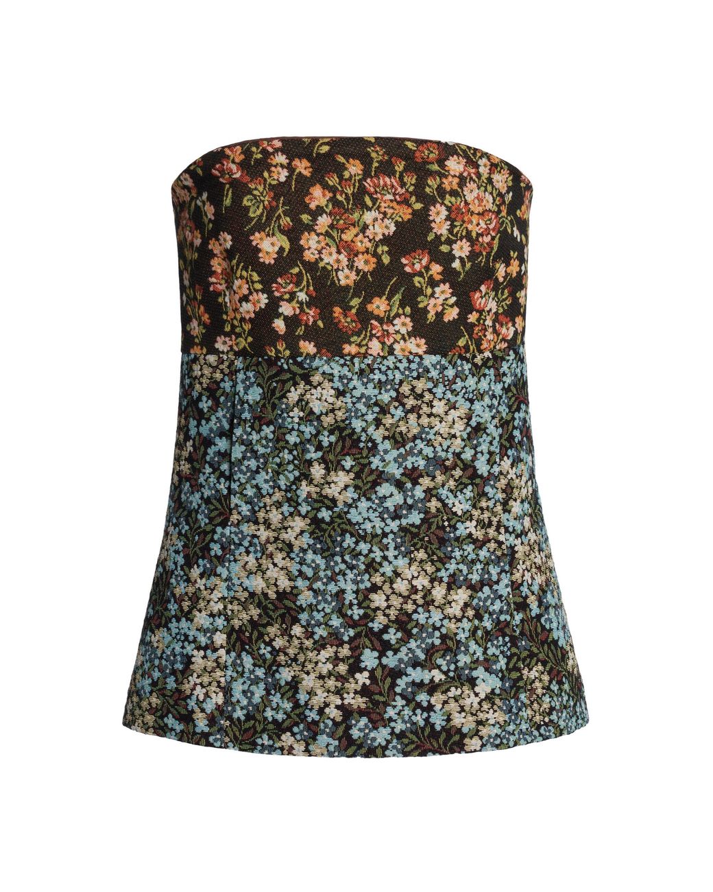 Dries Van Noten Green Ciliasa Bustier Top