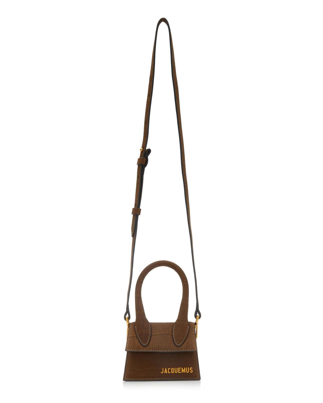 Jacquemus Le Chiquito Croceffect Suede Leather Bag Lyst Canada