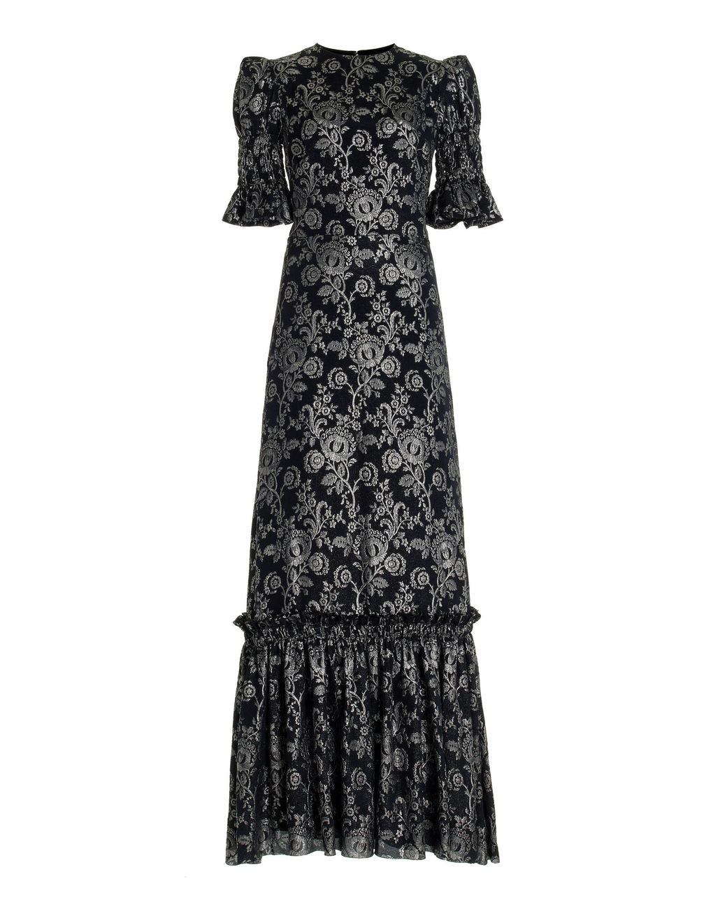 The Vampire's Wife The Night Flight Floral Jacquard Maxi Dress in Black ...