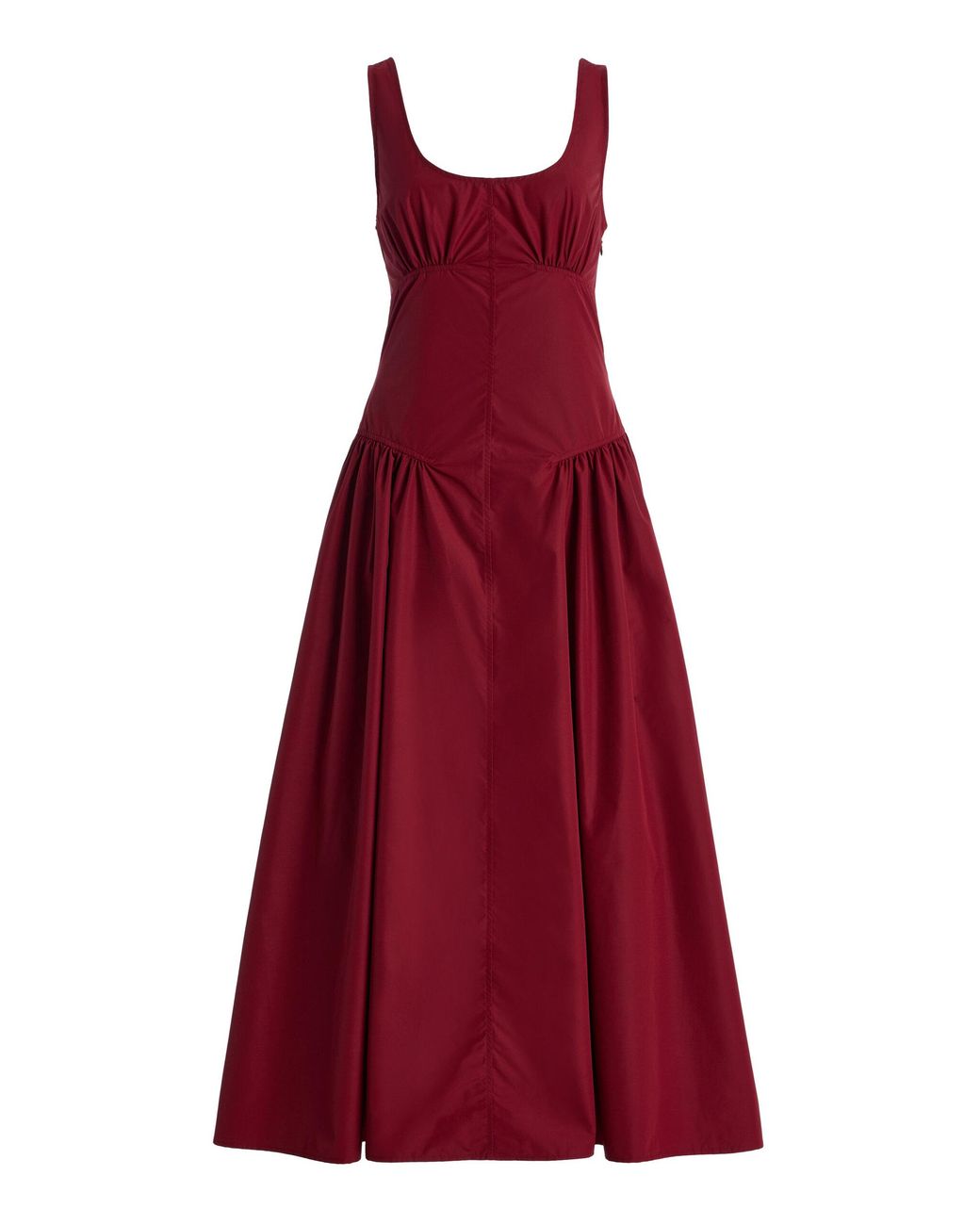 Proenza Schouler Red Kendall Tech-Cotton Midi Dress