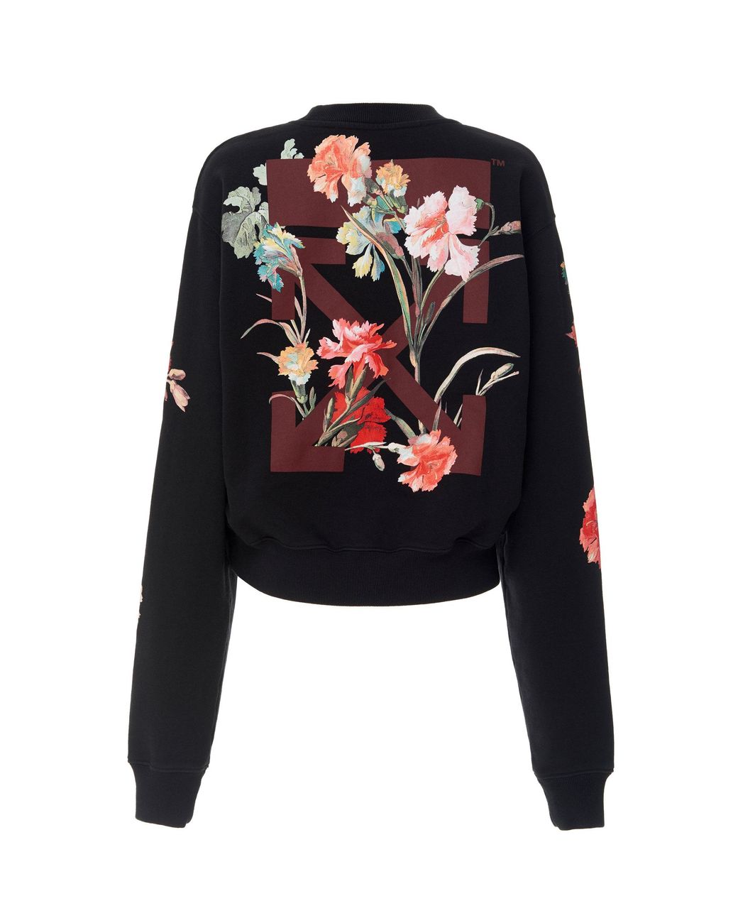 Off white floral sweater clearance
