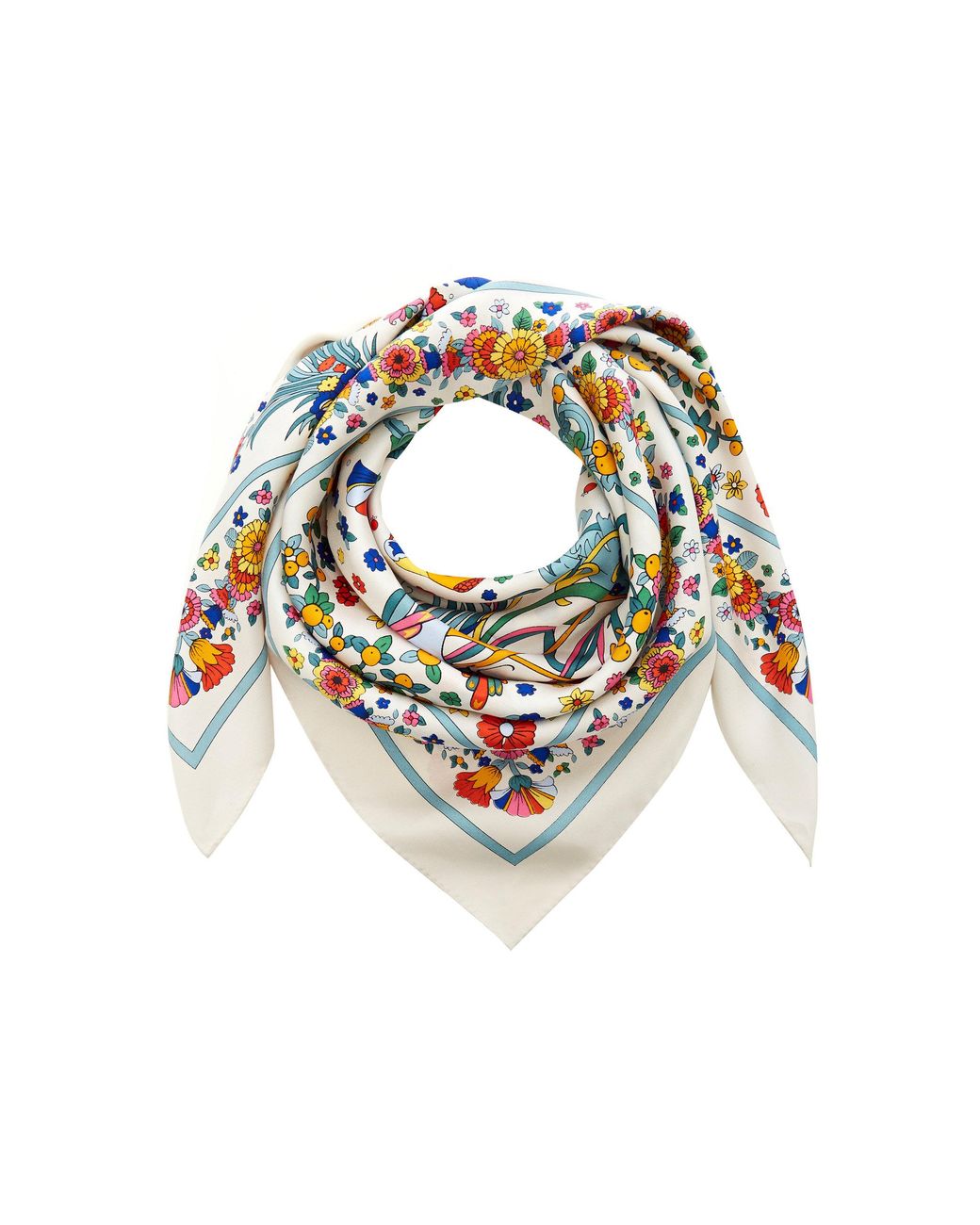 Tory Burch Promised Land Silk Square Scarf | Lyst